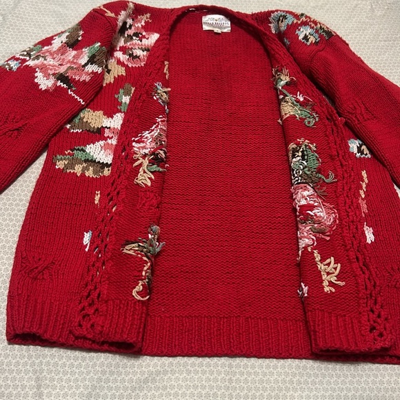 Vintage Susan Bristol Hand Knitted Cardigan Women’s Size Petite - Picture 6 of 8